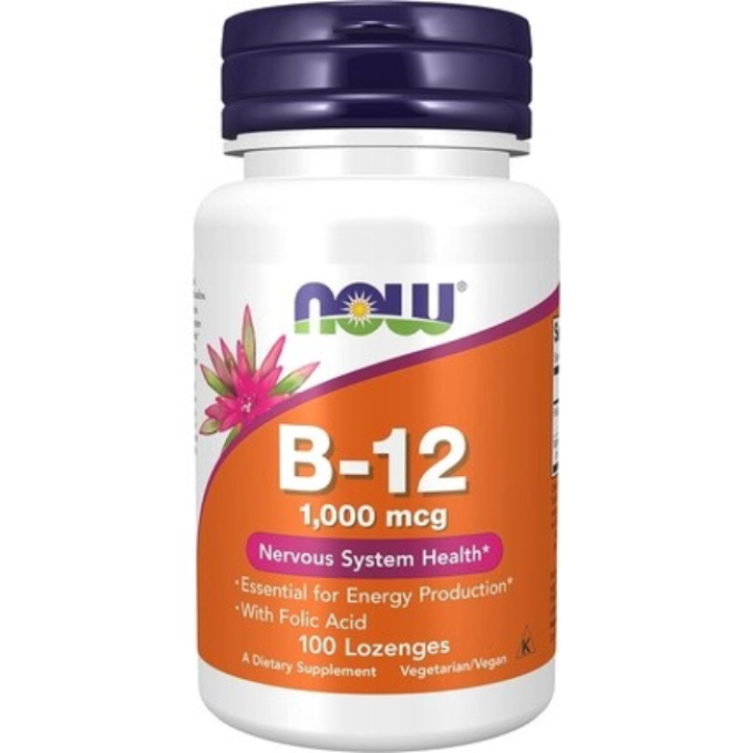 Витамин NOW FOODS B-12 1000 мкг, 100 пастилок NS3508